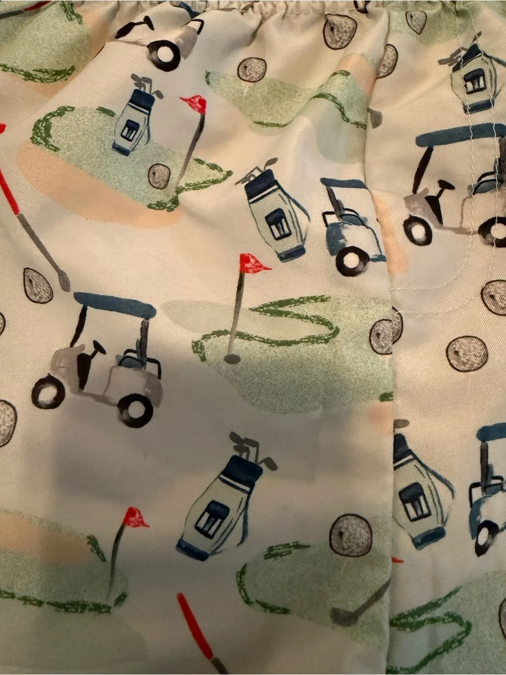 Boys 4T - 5T Mud Pie Golf Print Kids Swim Trunks!